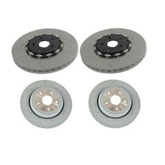 Genuine Front 380mm and Rear 350mm Disc Rotors Kit For Grand Cherokee Trackhawk