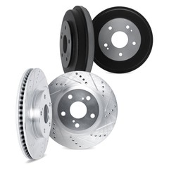 For Chevy Cruze Limited 16 Brake Rotor Set DFC Premium Drilled & Slotted Front &
