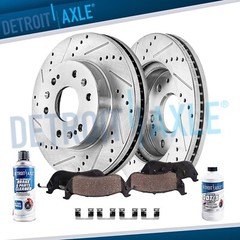 330mm Front Drilled Brake Rotors Pad for Cadillac Escalade ESV GMC Sierra 1500