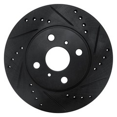 For Toyota Echo 01-05 Brake Rotor eLINE Drilled & Slotted 1-Piece Front
