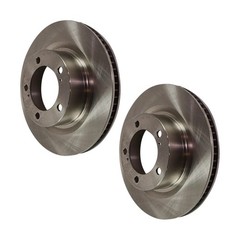 For Toyota Sequoia 2008-2021 Brake Discs Front 2-Wheel Set | Natural Disc Finish
