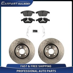 Front Disc Brake Rotors Brake Pads Kit for 2008-2012 Land Rover LR2 3.2L