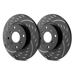 For Chevy Colorado 20-22 Brake Rotors Diamond Slot Dimpled & Slotted 1-Piece