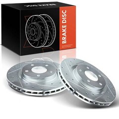 2Pcs Front Drilled Brake Rotors for Chrysler Sebring 200 Dodge Jeep Mitsubishi