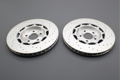 Genuine Audi RS6 RS7 RSQ8 2020-on rear brake discs pair (370x30mm) 4K0615601A