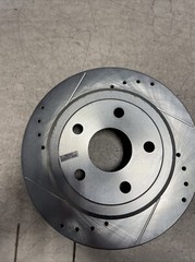 POWERSTOP AR83075XL,Rear Drilled Brake Rotor Hyundai Santa Fe Sport Kia Sorento