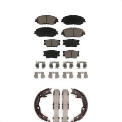 Front Rear Ceramic Brake Pads And Parking Shoes Kit For Toyota Camry KCN-100301