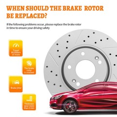 316mm Front Drilled Brake Disc Rotors for Subaru Forester Legacy Outback