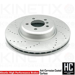 FOR BMW 430d 435d 435i 440i F32 F33 F36 CROSS DRILLED FRONT BRAKE DISCS 370mm
