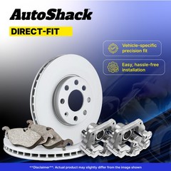 Front Rear Brake Rotors Ceramic Pads Calipers for Volkswagen, Jetta 2007-2008