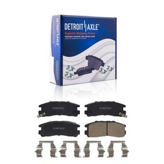 Front Rear Drilled Brake Rotors Ceramic Pads for 2006 Mitsubishi Galant Eclipse