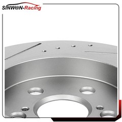 Rear Brake Discs Rotors For 2011 2012 2013 2014 2015 2016 2017 Lexus CT200h Slot