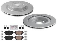Rr Coated Disc Brake Rotors & Brake Pads for Lexus NX450h+ RZ450e 2022 2023 2024