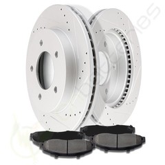 Front Brake Discs Rotors Pad Kit For 1999 2000 2001 2002 2003 2004 Ford F-150