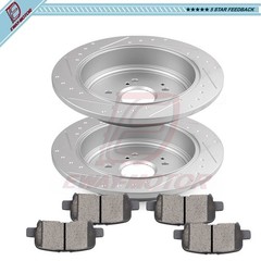 For 2001-2006 Acura MDX 2003-2008 Honda Pilot Rear Ceramic Brake Rotors And Pads