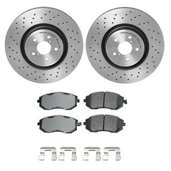 Akebono Front Std Brake Kit – ProAct Pad Xtra Drilled Rotors For Impreza WRX STI
