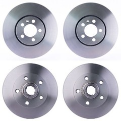 Hella Front 288mm Rear 226mm Brake Rotors Kit For Corrado Golf Jetta Passat GLX