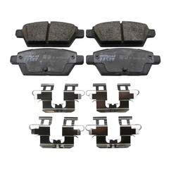 DuraGo Front Rear Disc Brake Rotors TRW Ceramic Pads Kit for Mazda 6 i S 06-07