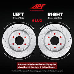 For Chevrolet Express 1500 2003-2008 – Front Drilled and Slotted Rotors