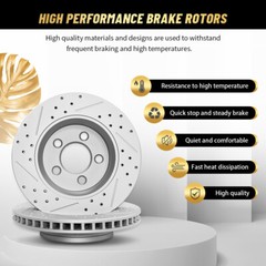 Front Rear Disc Rotors Brake Pads Kit for 2009 – 2013 Honda Pilot Acura MDX ZDX