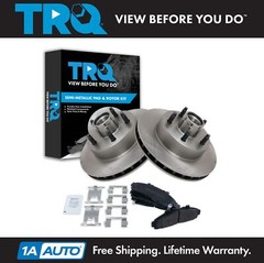 TRQ Front Posi Metallic Brake Pad Rotor Kit for 95-97 Ford Ranger Mazda 2WD