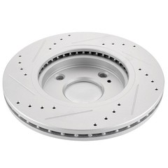 Front Drilled & Slotted Brake Discs Rotors For Ford Fiesta 11 – 13 G3000 Casting