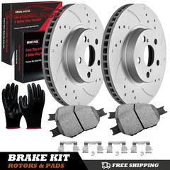 Front Drilled Rotors +Ceramic Brake Pads For 2000 2001 2002-2005 Toyota Celica