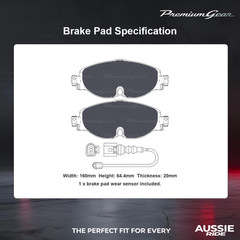 Front+Rear Brembo Disc Rotors+KDHBrake Pads for Skoda Superb 3T4 3T5 3V3 12-24