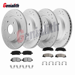 11.93″ Front 10.63″ Rear Disc Brake Rotors Brake Pad for 2011-2013 Chevy Impala