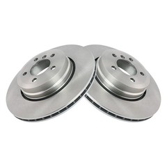TRQ BRA78315 Disc Brake Rotors For BMW 750i 2006-2008 Rear