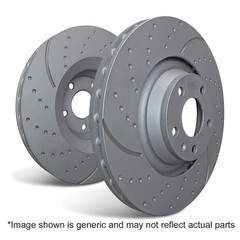 Ebc Brakes Gd1838 3Gd Series Sport Slotted Rotor Set