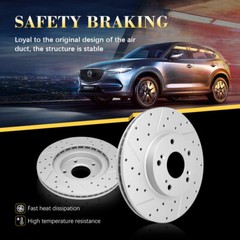 Front Disc Brake Rotor Ceramic Pads For Chevy Equinox Malibul Impala GMC Terrain