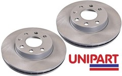 For Vauxhall – Astra MK3 1991-1998 Vented Front 236mm Brake Discs Unipart