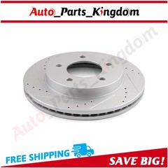 For 1999 -2001 2002 2003 2004 Ford F-150 Front Slotted Ceramic Brake Pads Rotors
