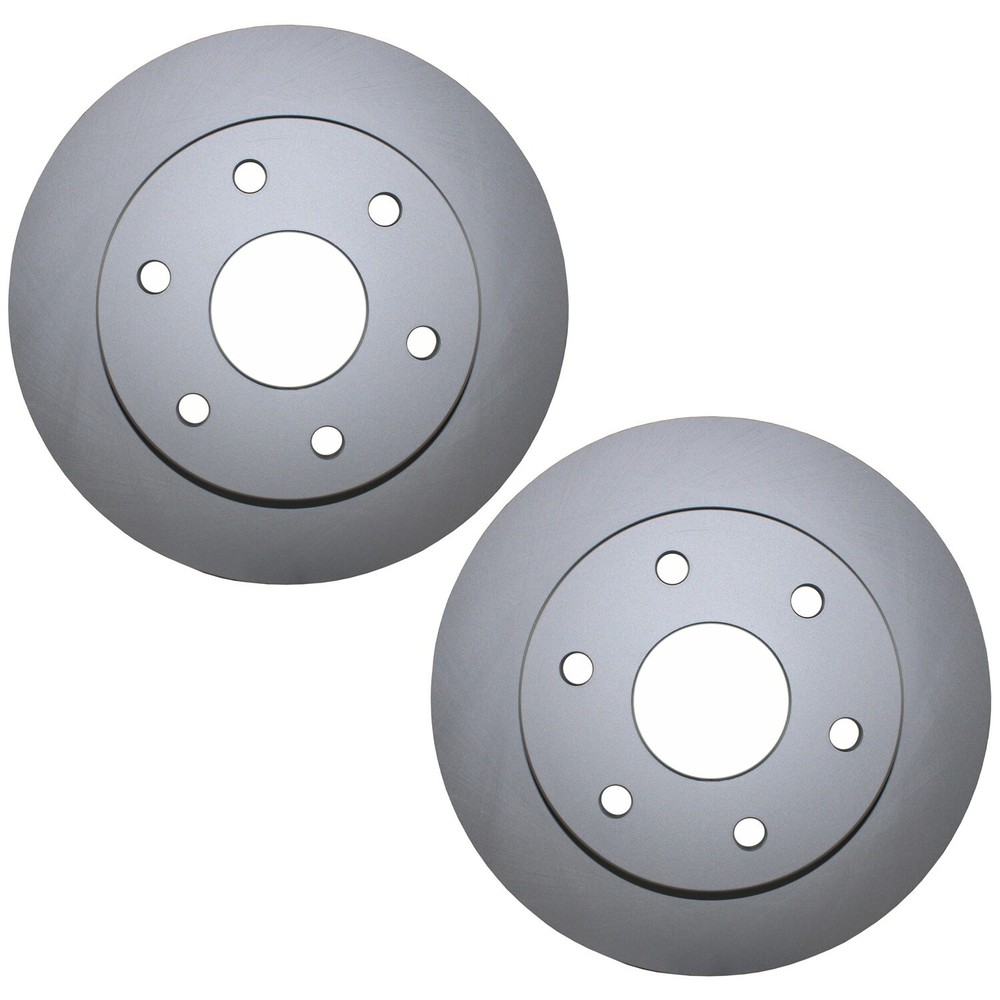Bison Performance Pair 2 Front Coated 305mm Brake Rotors for Cadillac Chevy GMC