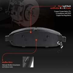 Disc Brake Rotor & Pad + Wheel Hub for Jeep Commander Grand Cherokee 06-10 Front
