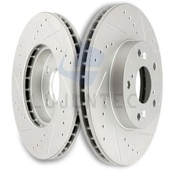 Front Brake Discs Rotors For 2002 2003 2004 Honda CR-V Drilled And Slotted