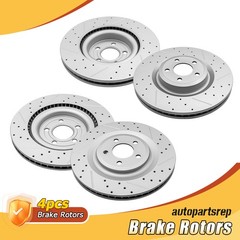 Front & Rear Brake Rotors for 20-23 Ford Explorer Limited Hybrid Aviator Hybrid