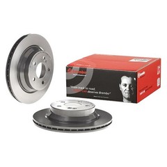 For Mercedes-Benz CLS400 15-17 Brembo UV Coated Plain Vented Rear Brake Rotor