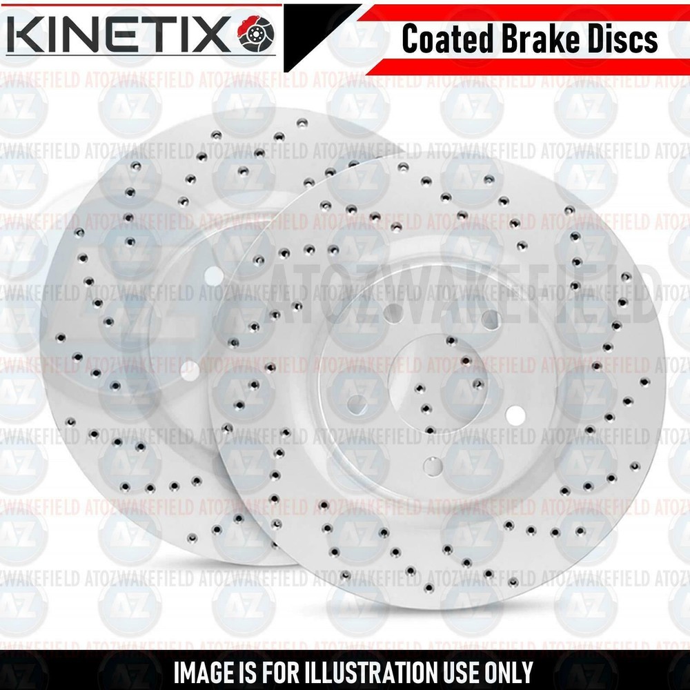 FOR CITROEN DS4 1.6 THP 2015- FRONT CROSS DRILLED PERFORMANCE BRAKE DISCS 340mm