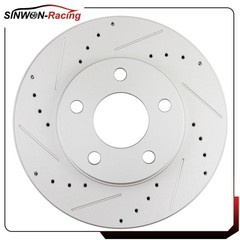 For 1997-03 Chevy Malibu 99-05 Pontiac Grand Am Front Brake Rotors Ceramic Pads