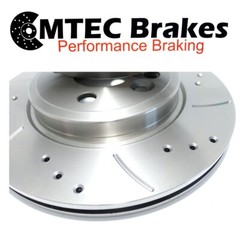 MTEC Volvo S40 1.6 1.7 1.9TD 96-97 Drilled And Grooved Rear Brake Discs
