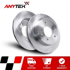 Pair Rear 2x Brake Rotors for 2011-2020 Hyundai Elantra 2014-2023 Kia Forte