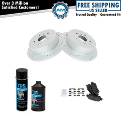 Rear Posi Ceramic Pads & Performance Rotor Kit w/Fluids for Toyota Sienna
