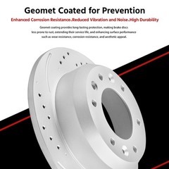 Front & Rear Brake Rotors Ceramic Pads for Dodge Grand Caravan Town & Country