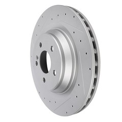 2pcs Rear Discs Brake Rotors Fits 2012-2013 Mercedes-Benz S550 Drilled & Slotted