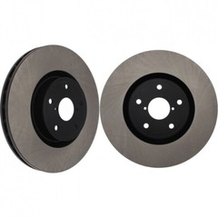 Centric Premium High-Carbon Front Rotors (Blank Pair) for 05-17 STi 125.47022 x2