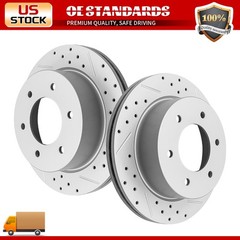 12.13 inch (308mm) Rear Disc Drilled Brake Rotors for 2019 – 2023 Ford Ranger