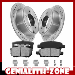 262mm Rear Rotors + Brake Pads for Dodge Avenger Caliber Chrysler 200 Sebring