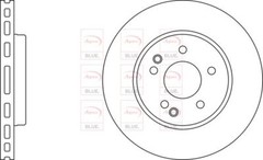 Brake Discs Pair Front FOR CL203 163bhp 1.8 C200 C220 02->08 CHOICE2/2 Blue